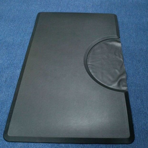High Quality Black Silicone Chair Mat Durable Mat Barber Shop Floor Chair Mat