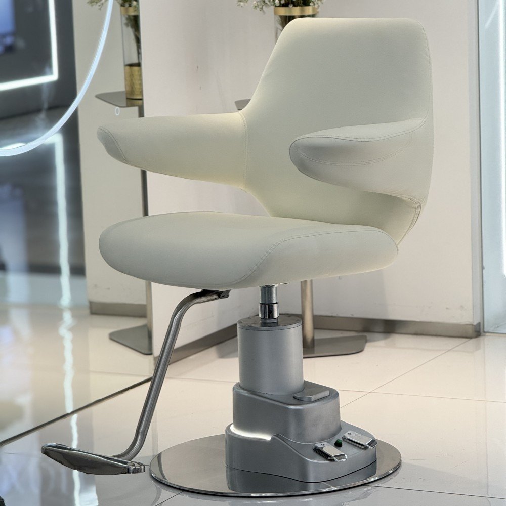 Electric Barber Chair Especially for Salon Chair with Metal Base Height Adjustable Furniture for Barber Shop