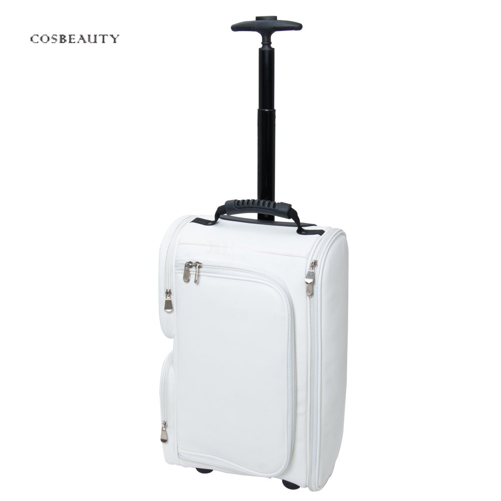 Makeup Artist Brush Bag With Wheels Hair Vanity Cosmetic Beauty Makeup Case Pouch Box Bag
