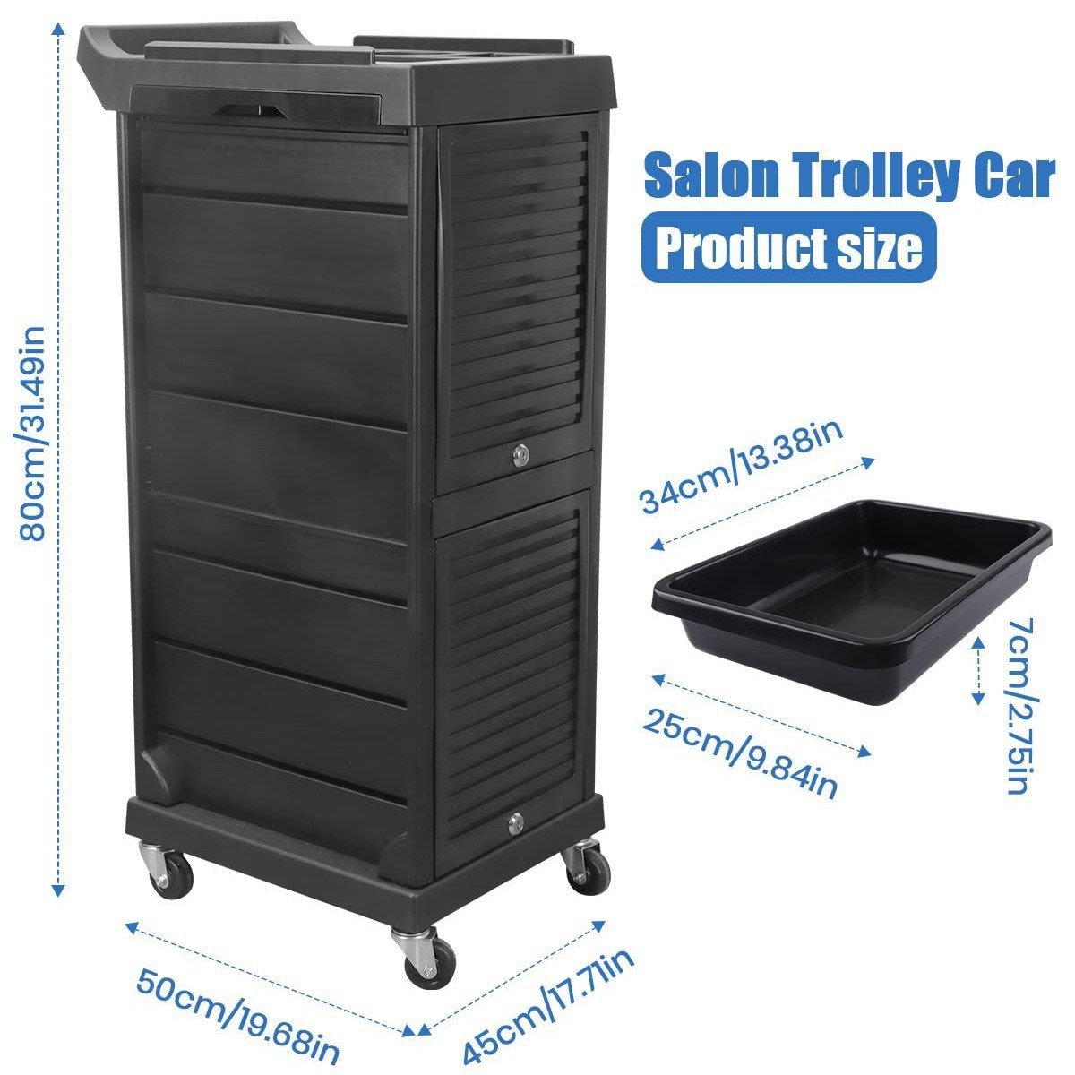Beauty trolley Beauty salon multi-layer storage portable tool cart Cross-border home hair salon removable shelves