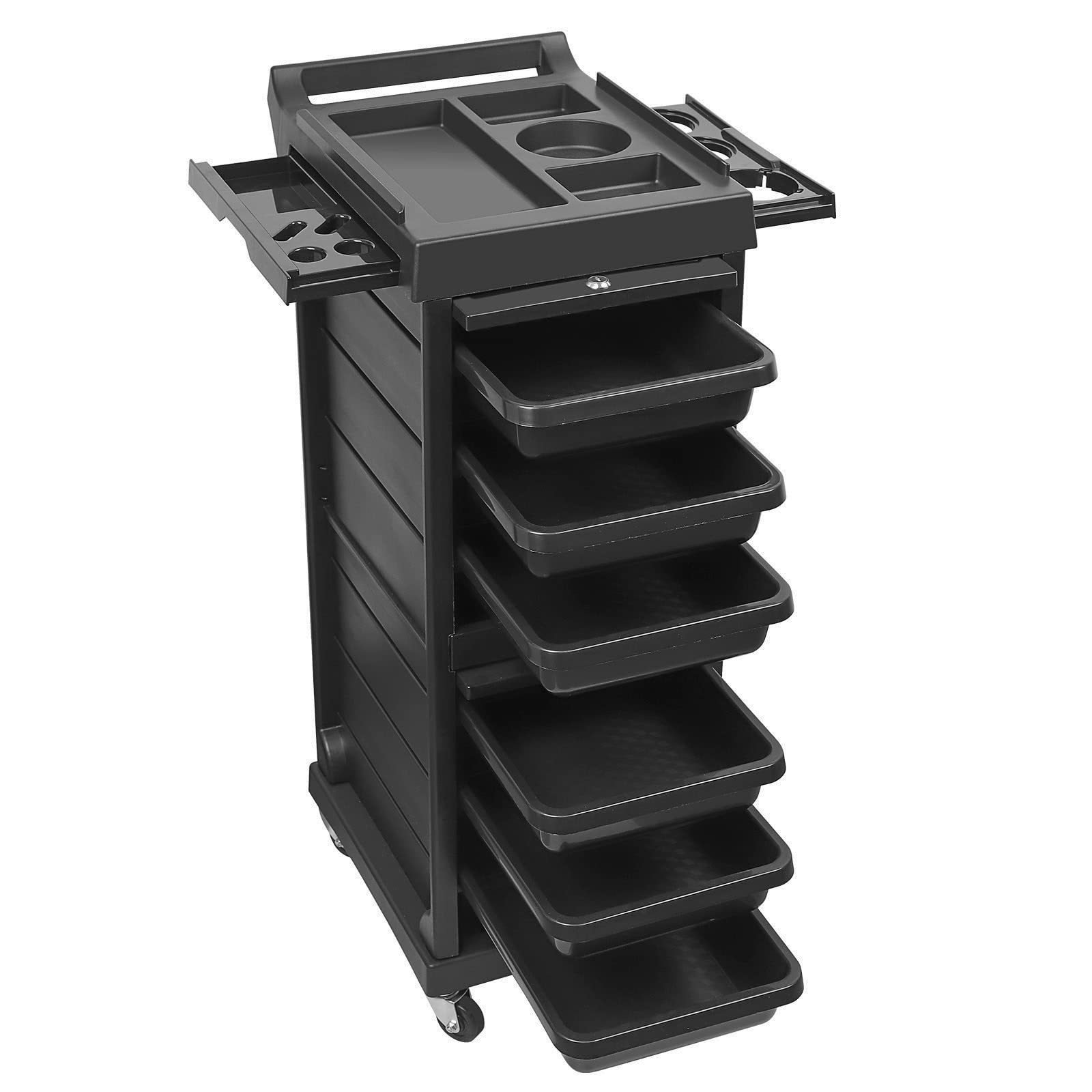 Beauty trolley Beauty salon multi-layer storage portable tool cart Cross-border home hair salon removable shelves