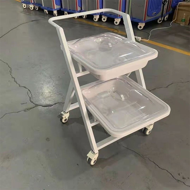 Medical Equipment Transfer ABS Tray Gastrointestinal Endoscope Cart Medicine Vehicle Trolley