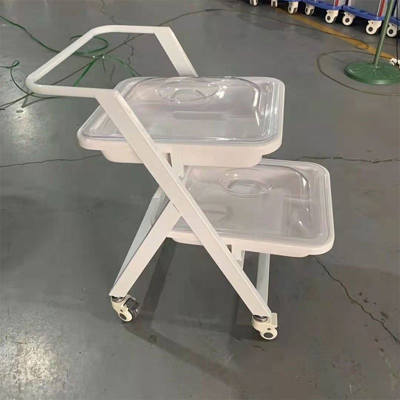 Medical Equipment Transfer ABS Tray Gastrointestinal Endoscope Cart Medicine Vehicle Trolley