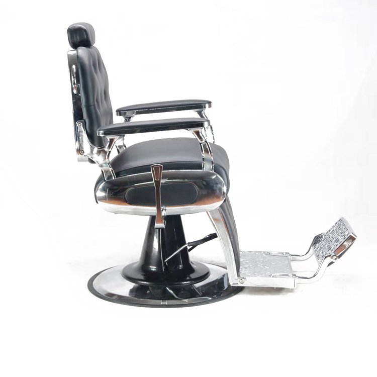 Reclining hydraulic pump cadeira de barbeiro silla de peluquero black men's salon equipment beauty salon barber chair