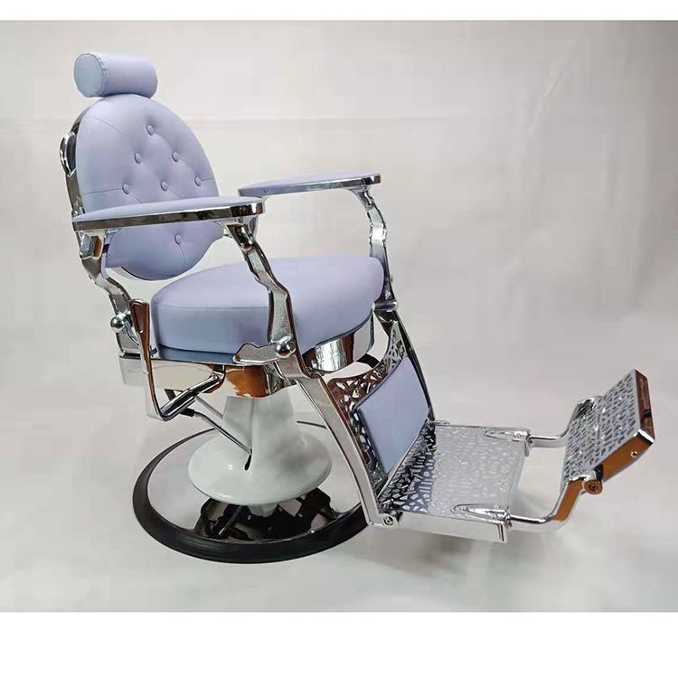Reclining hydraulic pump cadeira de barbeiro silla de peluquero black men's salon equipment beauty salon barber chair