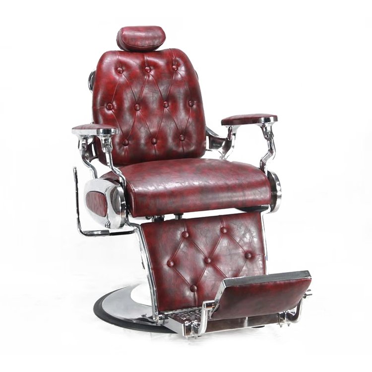 Reclining hydraulic pump cadeira de barbeiro silla de peluquero black men's salon equipment beauty salon barber chair