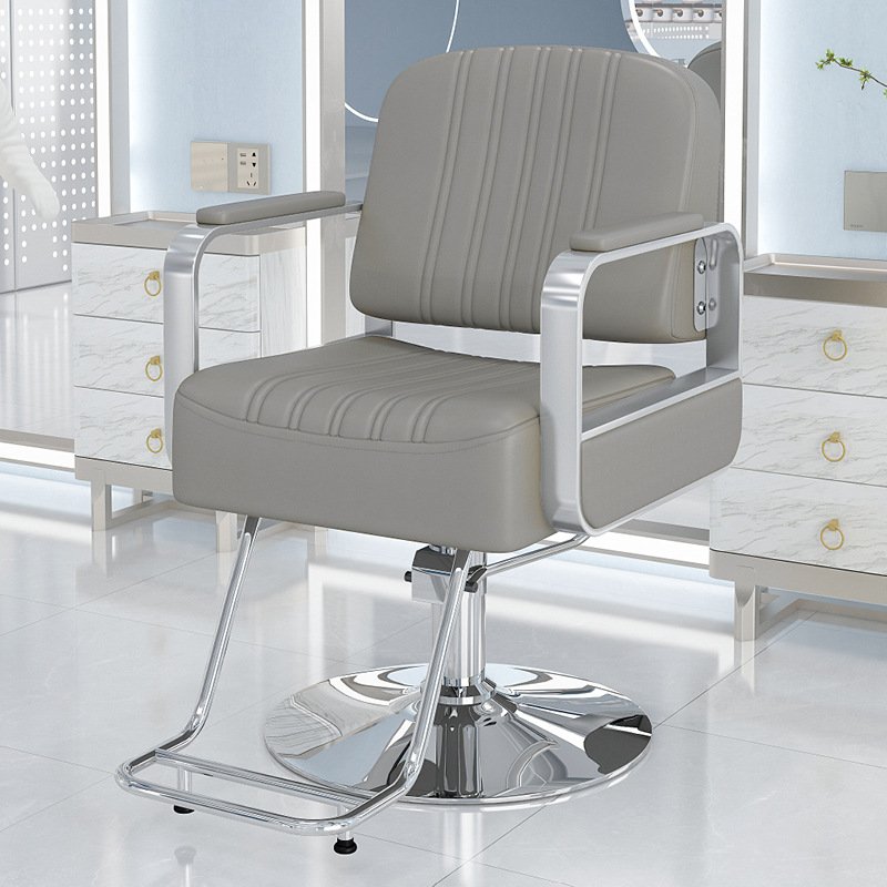 High Quality Salon Furniture Barber Shop Hairdressing Chair Stainless Steel Base Barber Chair Wholesale Salon Equipment