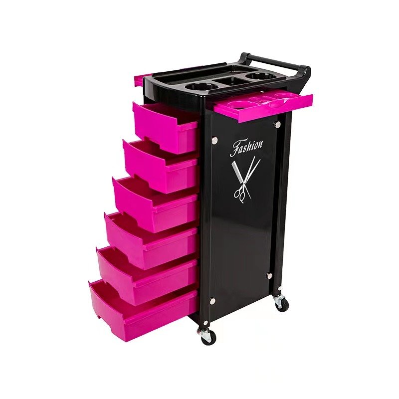 Barber Shop Beauty Salon Spa Equipment Facial Manicure Hairdressing Trolley Cart with Wheels