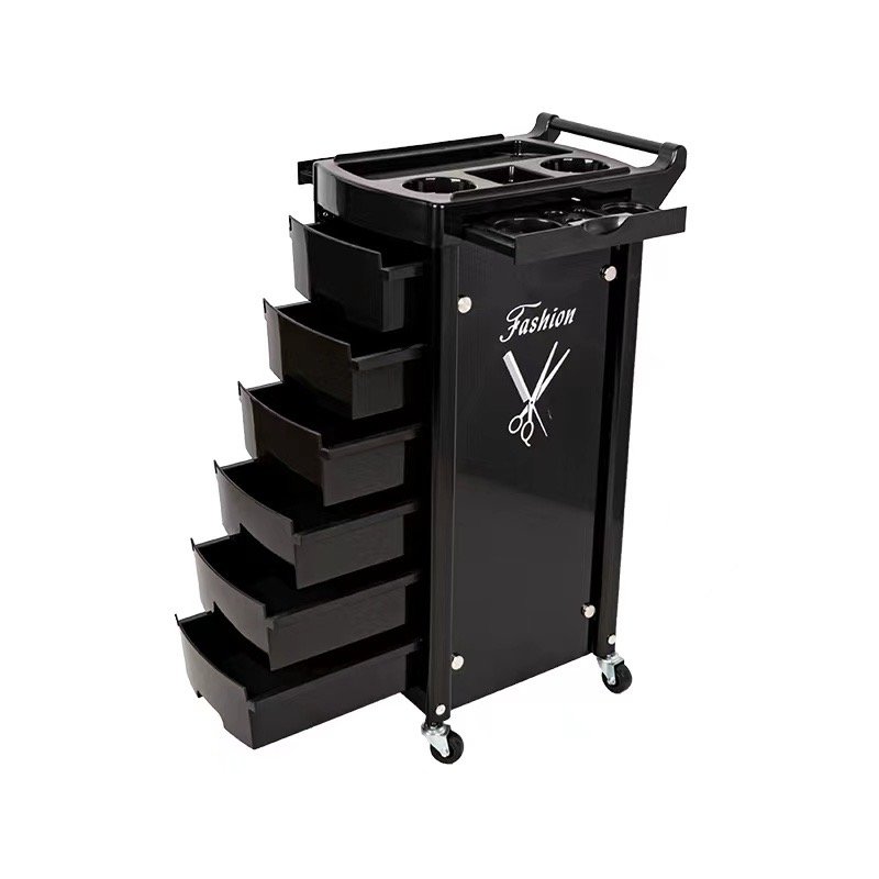 Barber Shop Beauty Salon Spa Equipment Facial Manicure Hairdressing Trolley Cart with Wheels