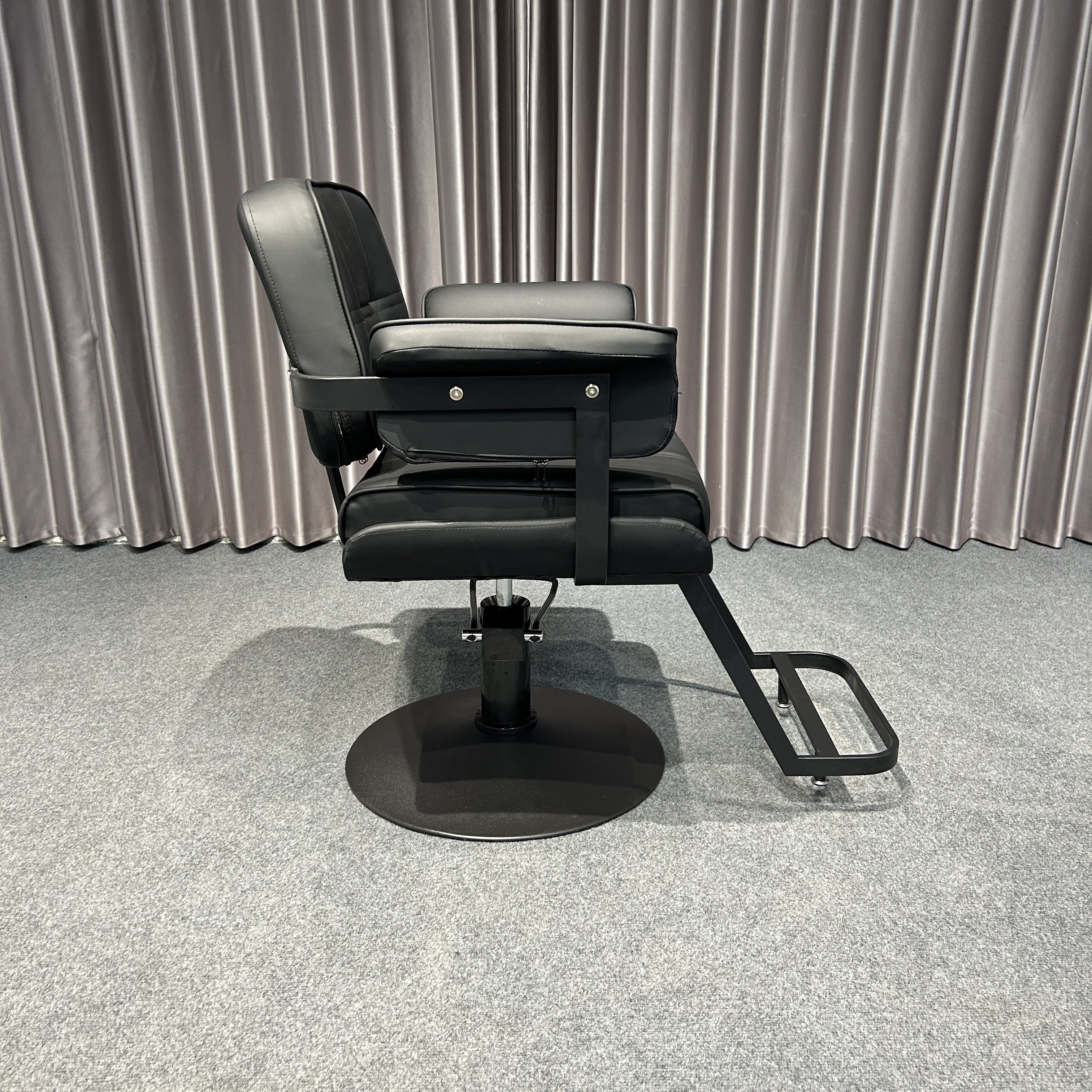 Modern Simple Luxury Rotary Lift Barber Chair Vintage Style Leather Salon Furniture New Wholesale Beauty Salon Hair Salon Chair