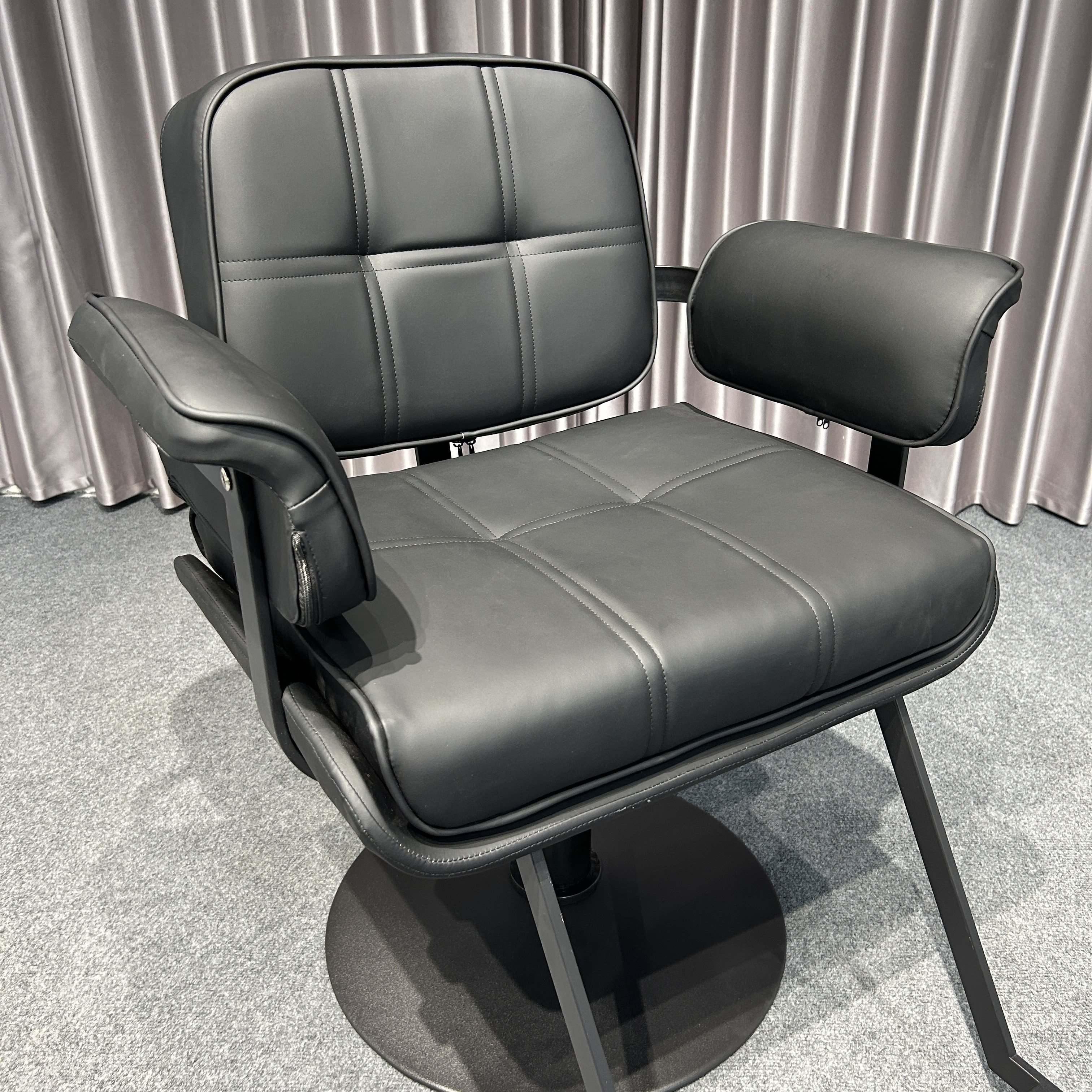 Modern Simple Luxury Rotary Lift Barber Chair Vintage Style Leather Salon Furniture New Wholesale Beauty Salon Hair Salon Chair