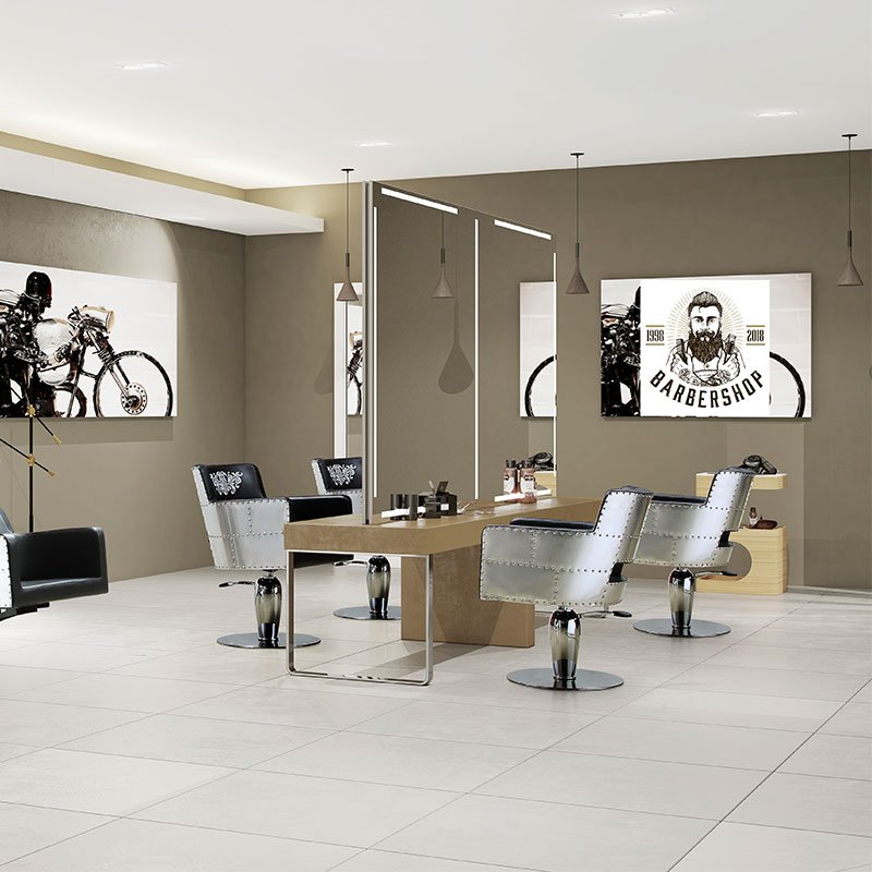 OEM ODM factory New barber chair for hairdressing salon white Modern Design styling chair