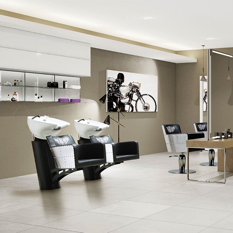 OEM ODM factory New barber chair for hairdressing salon white Modern Design styling chair