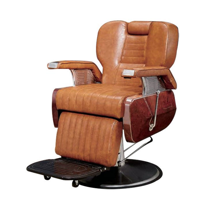 hair dresser chairs salin salon chair genuine leather 2023 furniture set barber chair for men wood