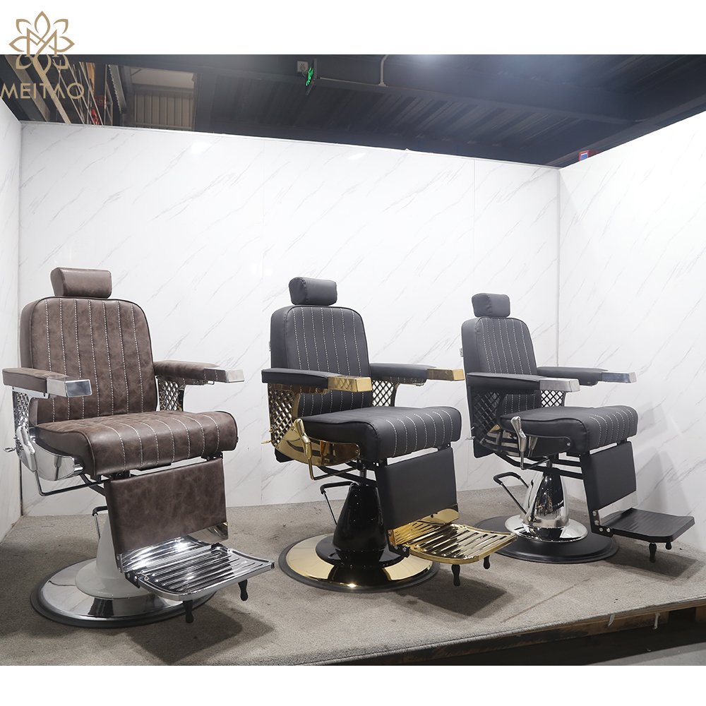barber chairs vintage color brown with modern luxury men barber chair for barber chair heavy duty for sale meitao