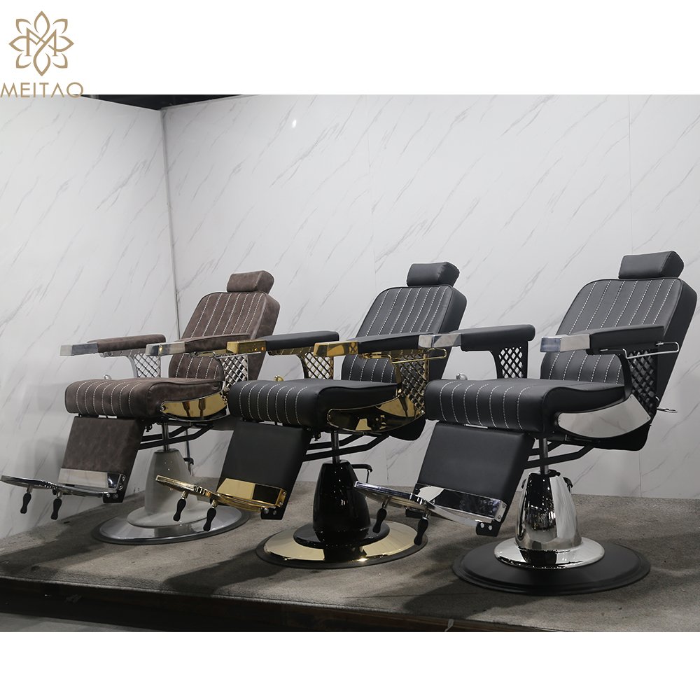 barber chairs vintage color brown with modern luxury men barber chair for barber chair heavy duty for sale meitao