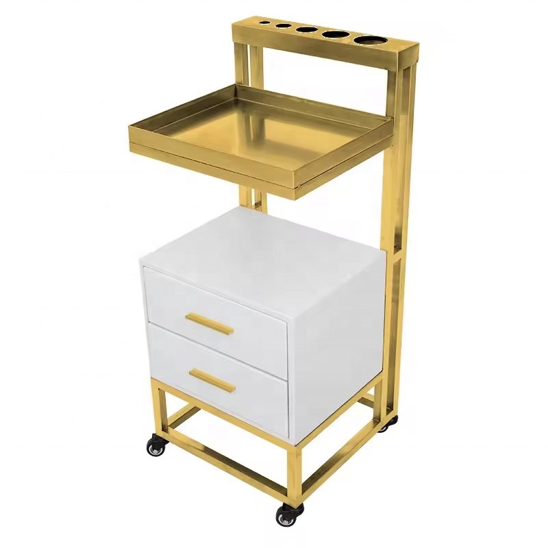 Salon Trolley cart beauty trolley stainless steel makeup Hairdressing multi function barber shop beauty shop salon Movable