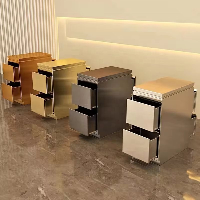 Salon Trolley cart beauty trolley stainless steel makeup Hairdressing multi function salon Movable double layer double side