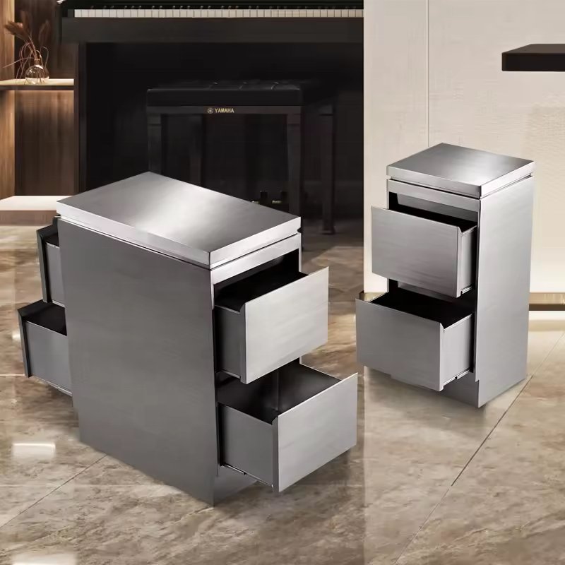 Salon Trolley cart beauty trolley stainless steel makeup Hairdressing multi function salon Movable double layer double side