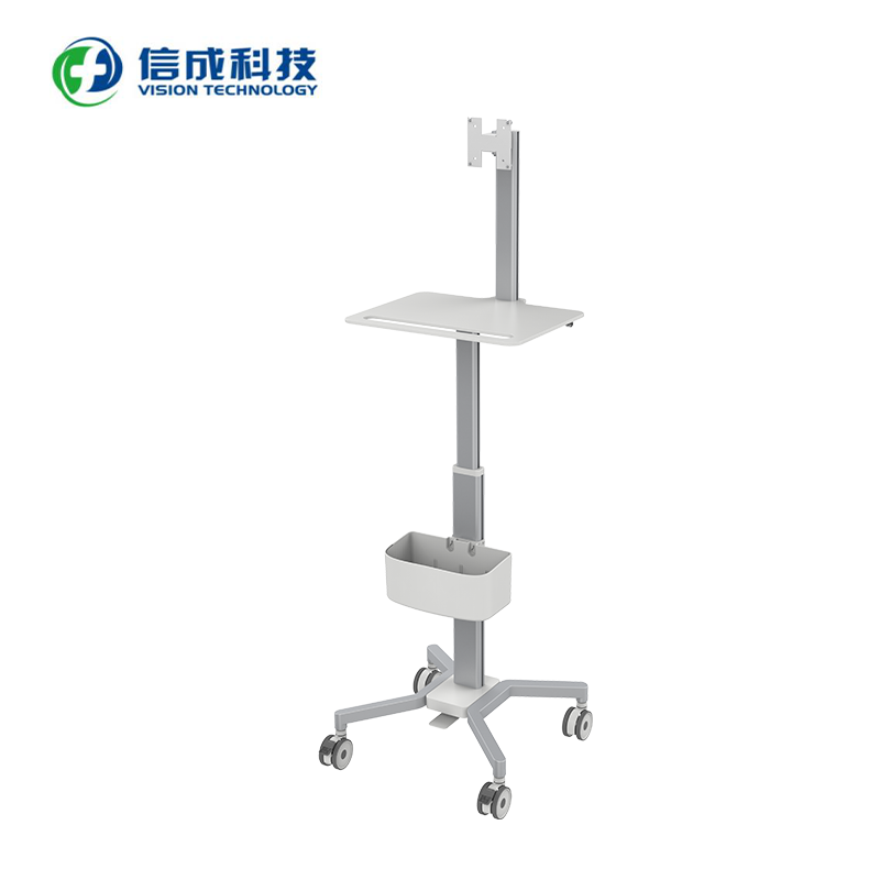 Manufacturers ship mobile workstations height adjustable medical laptop stroller Tablet VESA hospital stroller