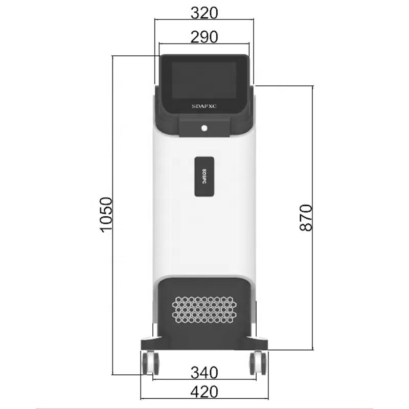 Beauty salon beauty and wellness equipment body shell outer box cabinet chassis outer box vertical