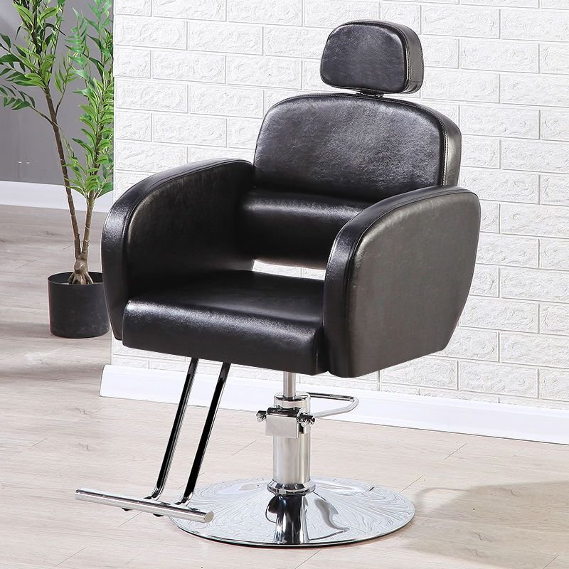 Wholesale Adjustable Swivel Modern Green Color Stainless Steels Haircut Saloon Chair Hair Salon Barber Chairs