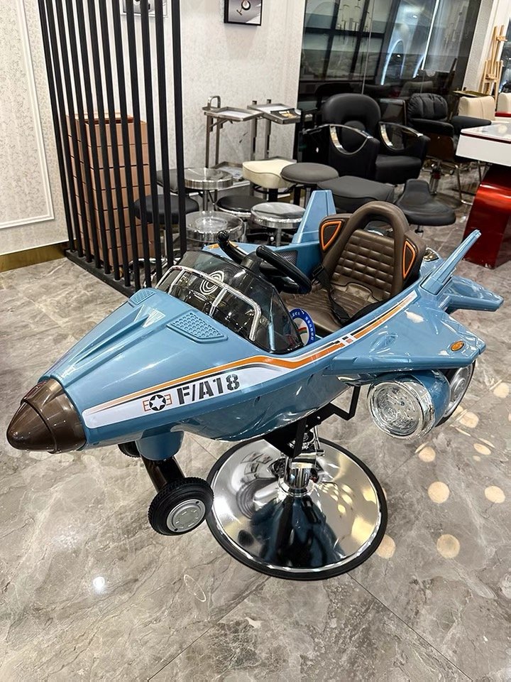 Jincheng new children's hair salon barber shop lift chair cartoon haircut chair baby music haircut car hair chair.