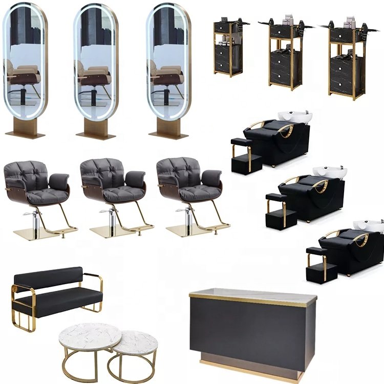 salon furniture set styling chair salon set