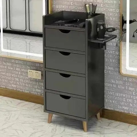 salon trolley Hair salon locker barber shop tool cabinet rack multi-function mirror table small cabinet tool ZY-812