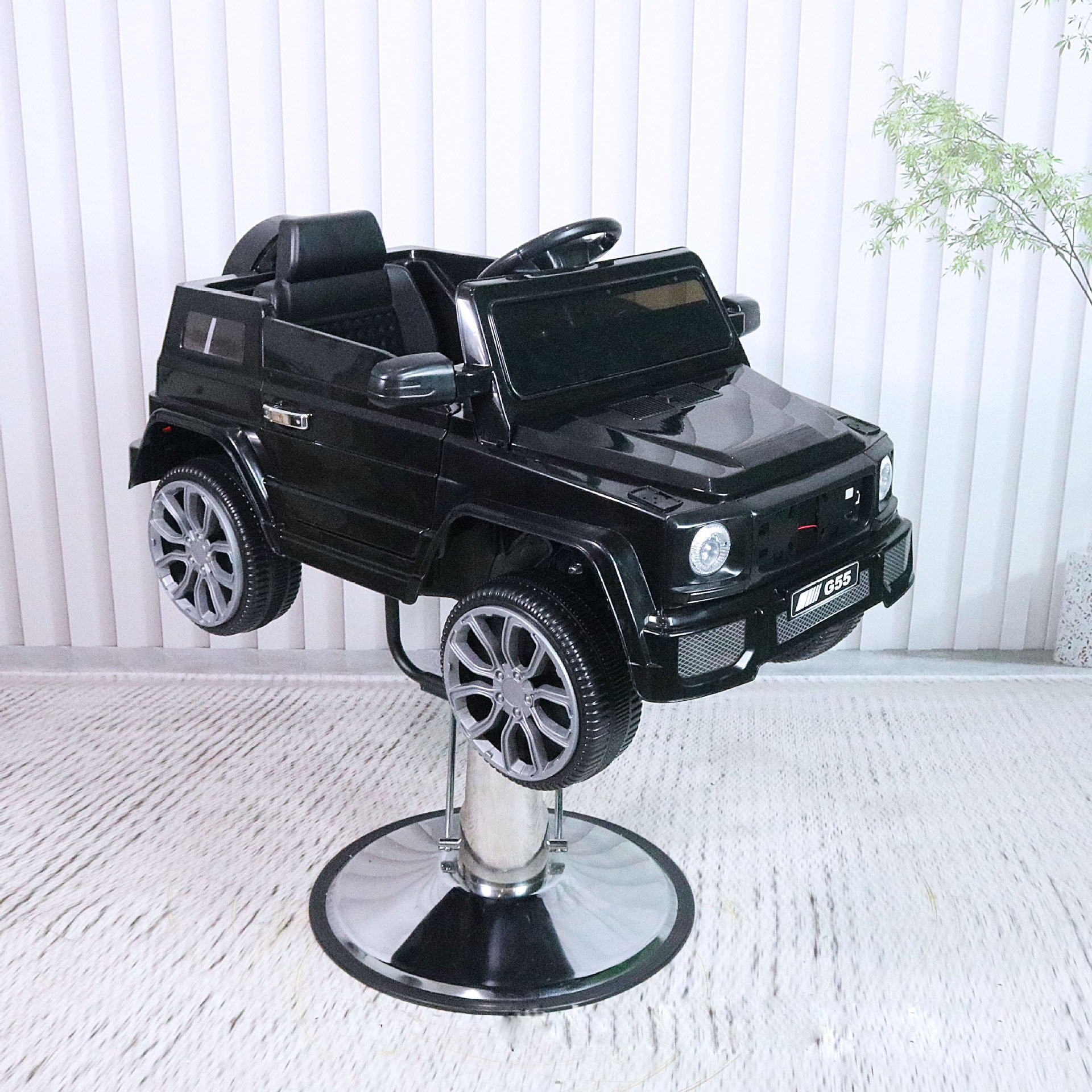 Children's hair cutting chair hair salon electric toy cartoon barber chair children's car barber chair special for hair salon