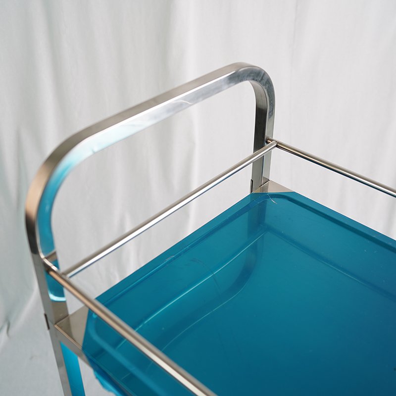 JMYINGRI Stainless Steel Hotel Furniture Modern Salon Trolley Metal Bar Cart