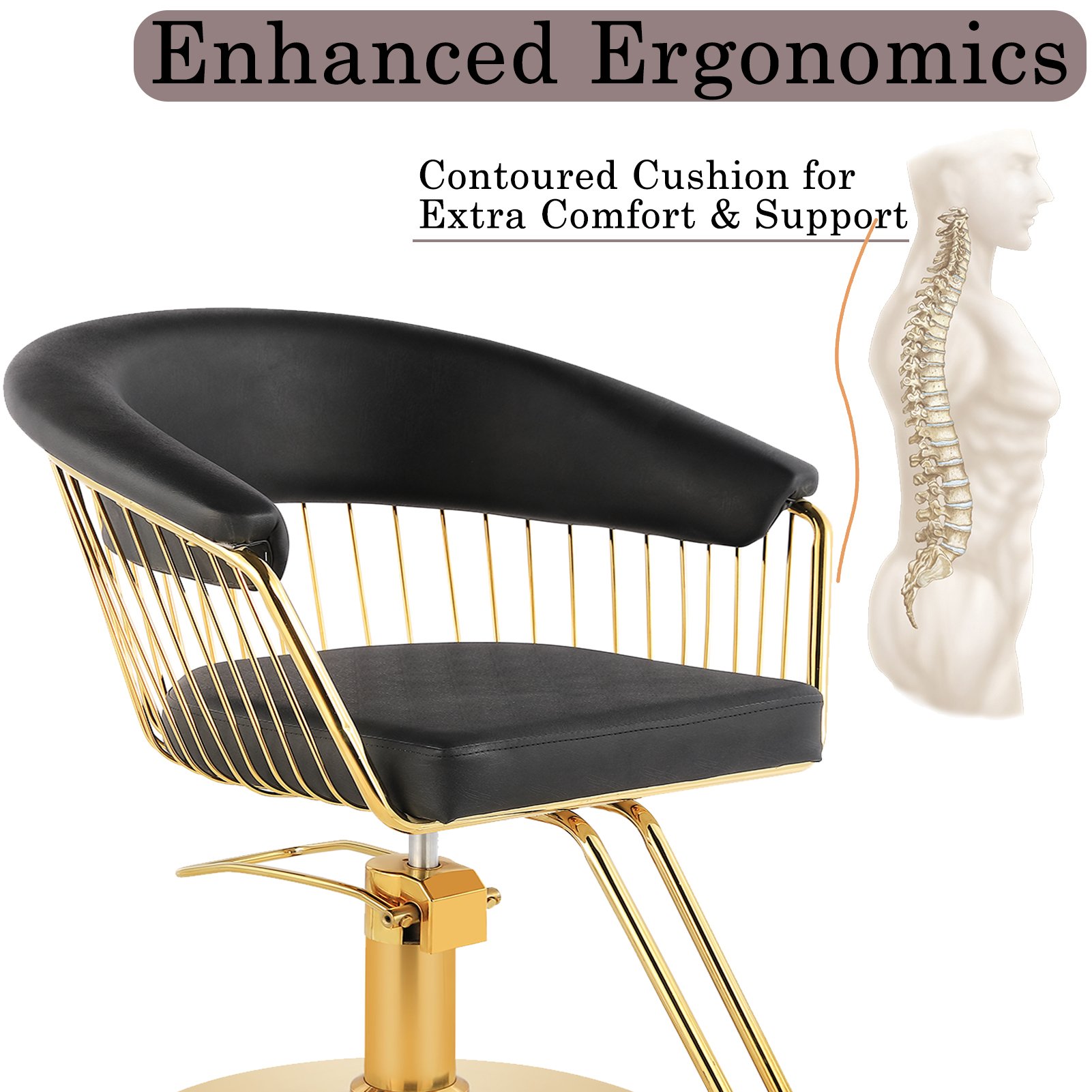 Modern Style multi-functional barber chair heavy duty hydraulic pump Beauty Salon Furniture For Barber Shop