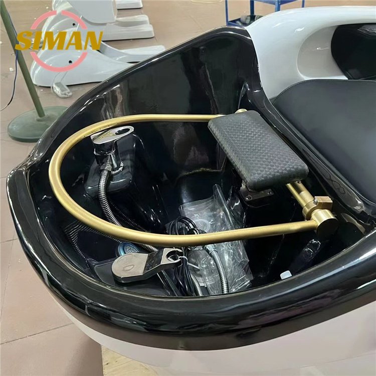 Siman luxury electric shampoo bed healthy full body air bag massage hair washing chair with water circulation and steamer
