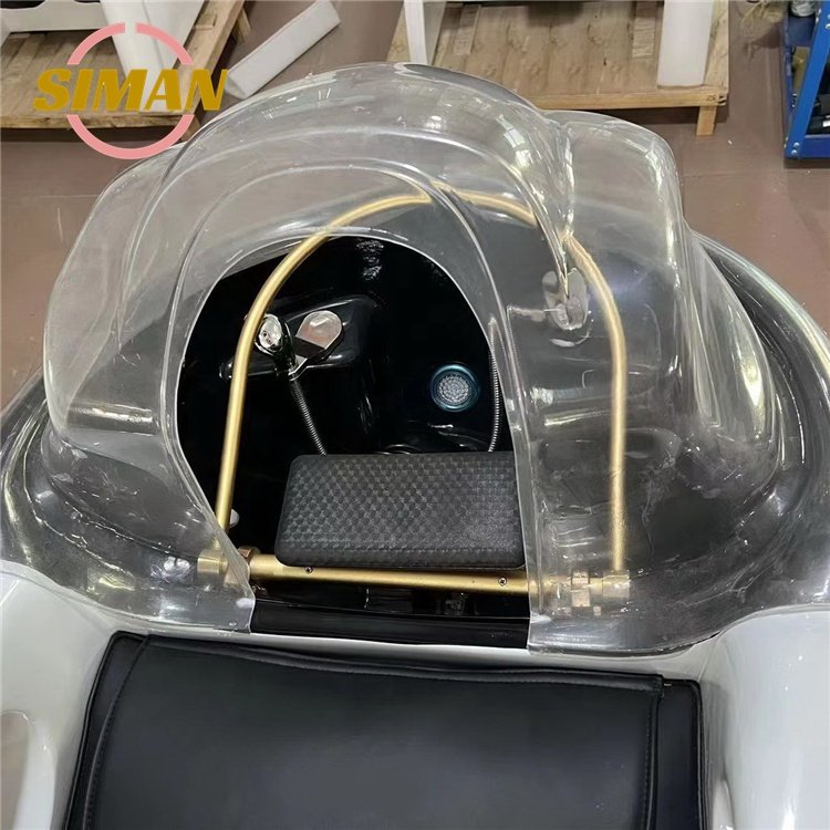 Siman luxury electric shampoo bed healthy full body air bag massage hair washing chair with water circulation and steamer