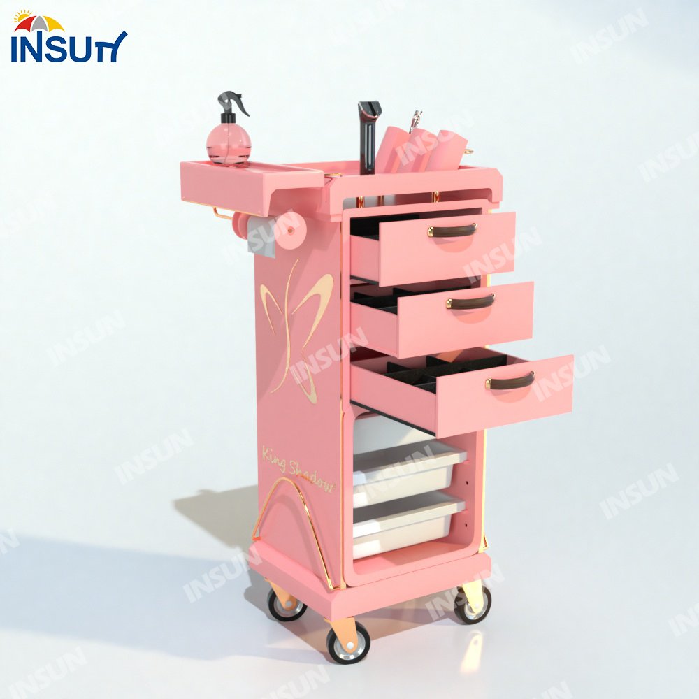 2024 New Design Hot sale hair salon trolley and beauty salon trolley for salon furniture