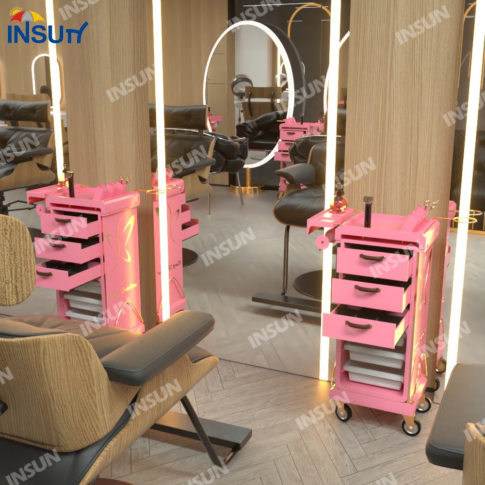 2024 New Design Hot sale hair salon trolley and beauty salon trolley for salon furniture
