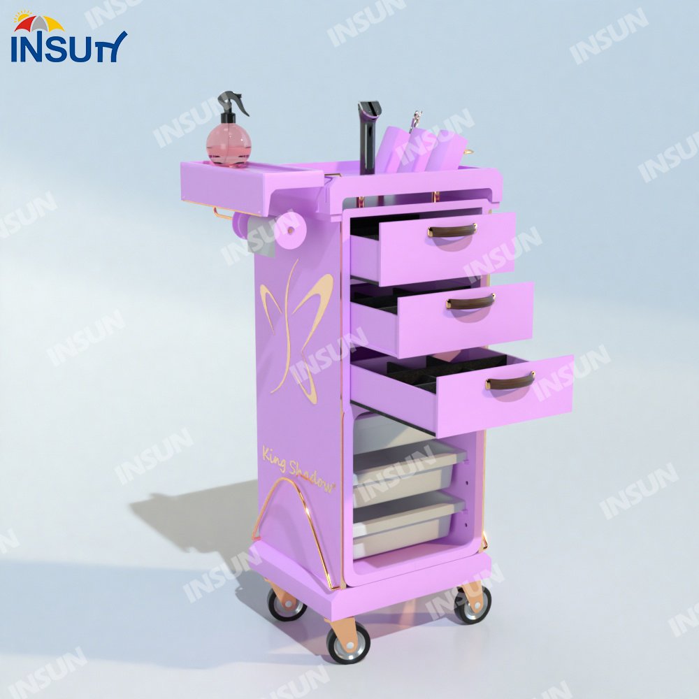 2024 New Design Hot sale hair salon trolley and beauty salon trolley for salon furniture