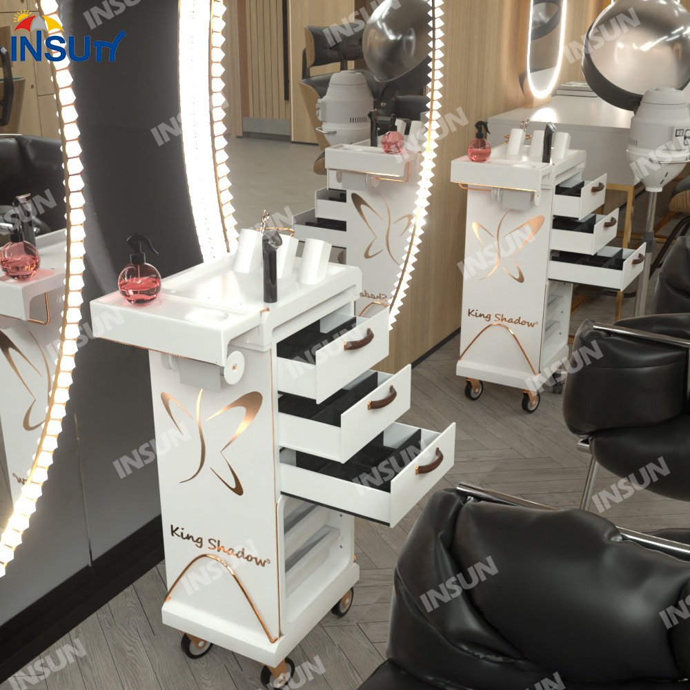 2024 New Design Hot sale hair salon trolley and beauty salon trolley for salon furniture