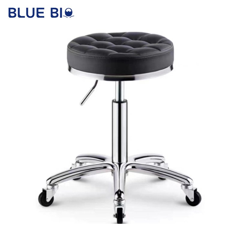 Barber Round Stool Hair Salon Beauty Nail Furniture Adjustable Rotating Stool Simple Hair Salon Stool Chair