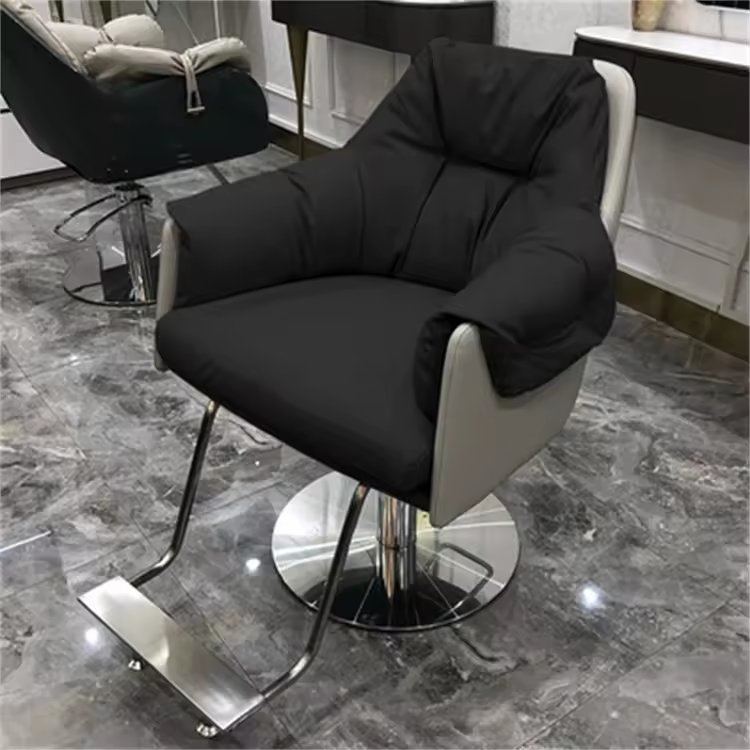 Jincheng modern modeling hair salon chair furniture barber chair hairdressing hydraulic recliner waiting stool