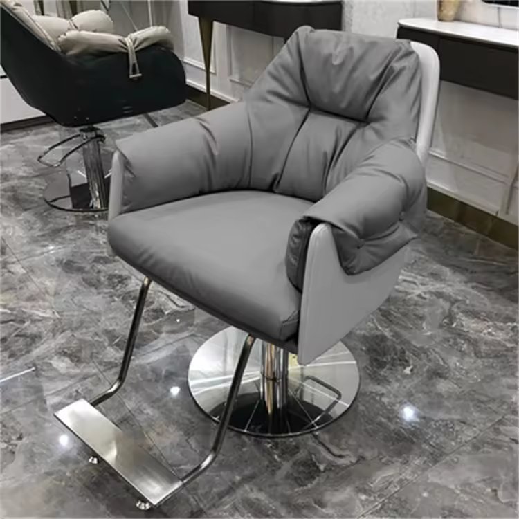 Jincheng modern modeling hair salon chair furniture barber chair hairdressing hydraulic recliner waiting stool