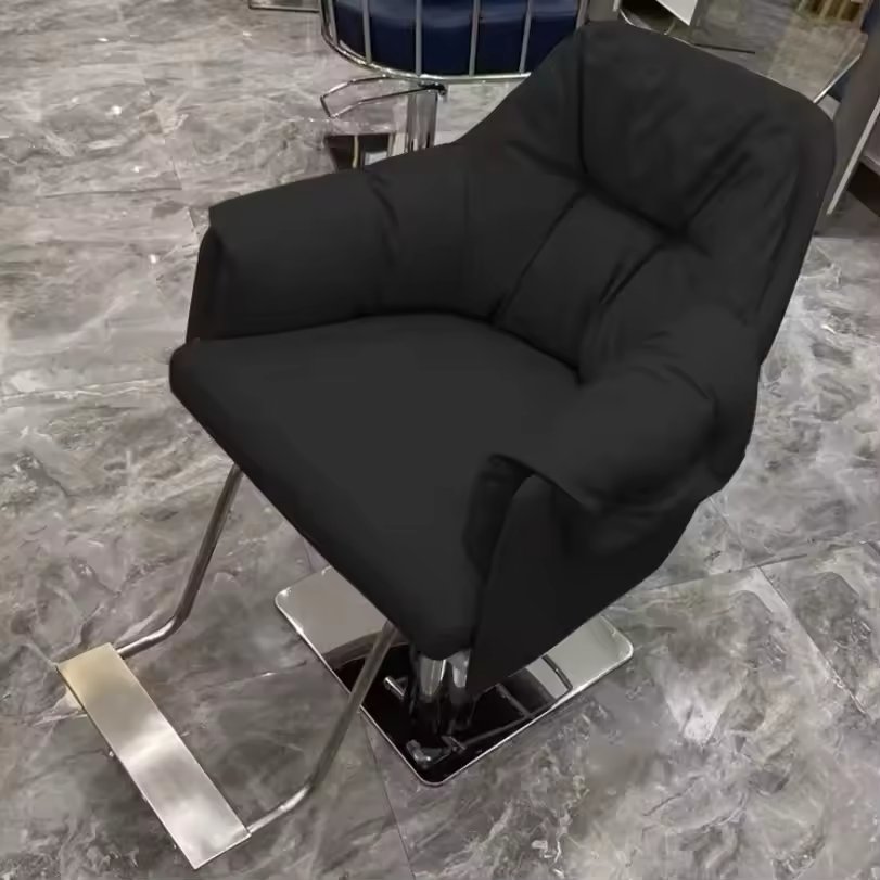 Jincheng modern modeling hair salon chair furniture barber chair hairdressing hydraulic recliner waiting stool