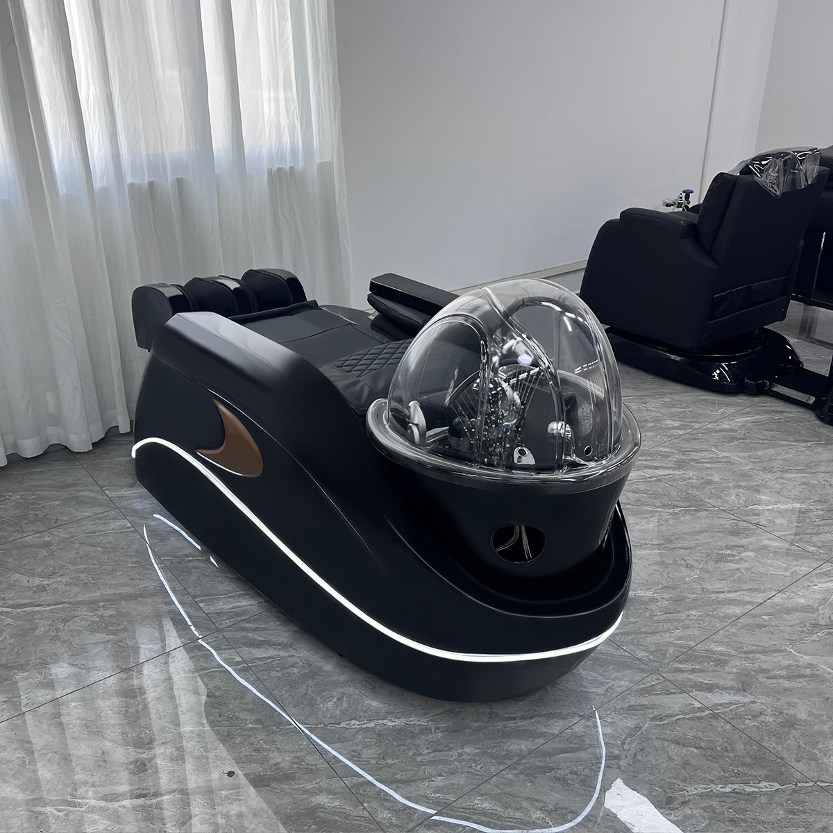 Electric Head Spa Treatment Therapy Water Circulation Full Body Massage Shampoo Bed Hair Washing Chair Head Spa Shampoo Bed