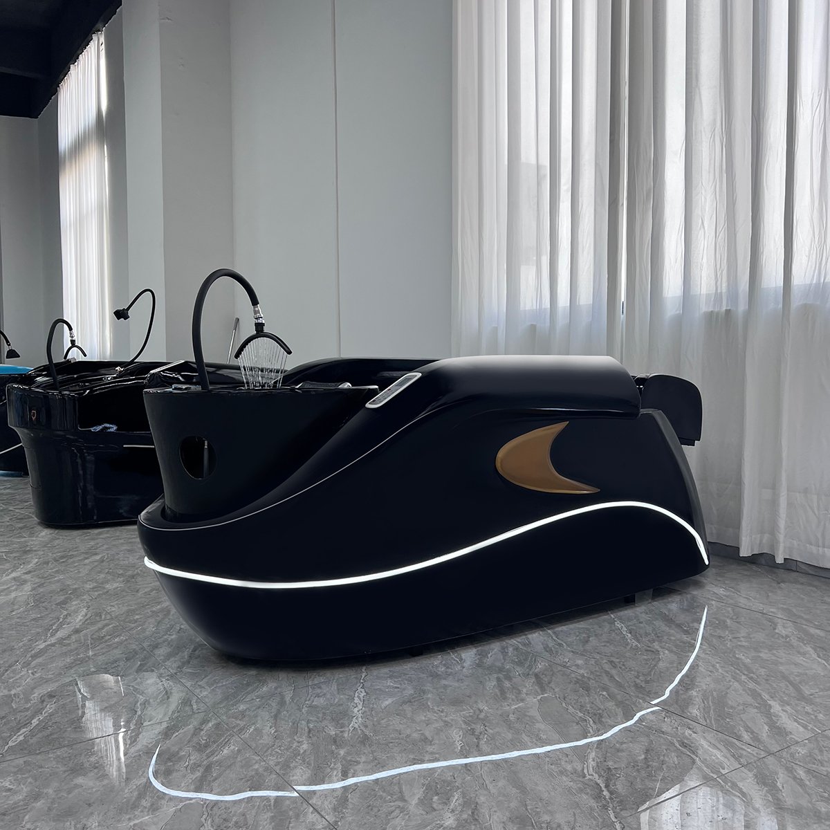 Electric Head Spa Treatment Therapy Water Circulation Full Body Massage Shampoo Bed Hair Washing Chair Head Spa Shampoo Bed