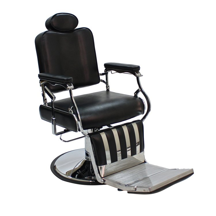 Hot sale barbershop furniture heavy duty man reclining barbers chairs adjustable salon barber chair