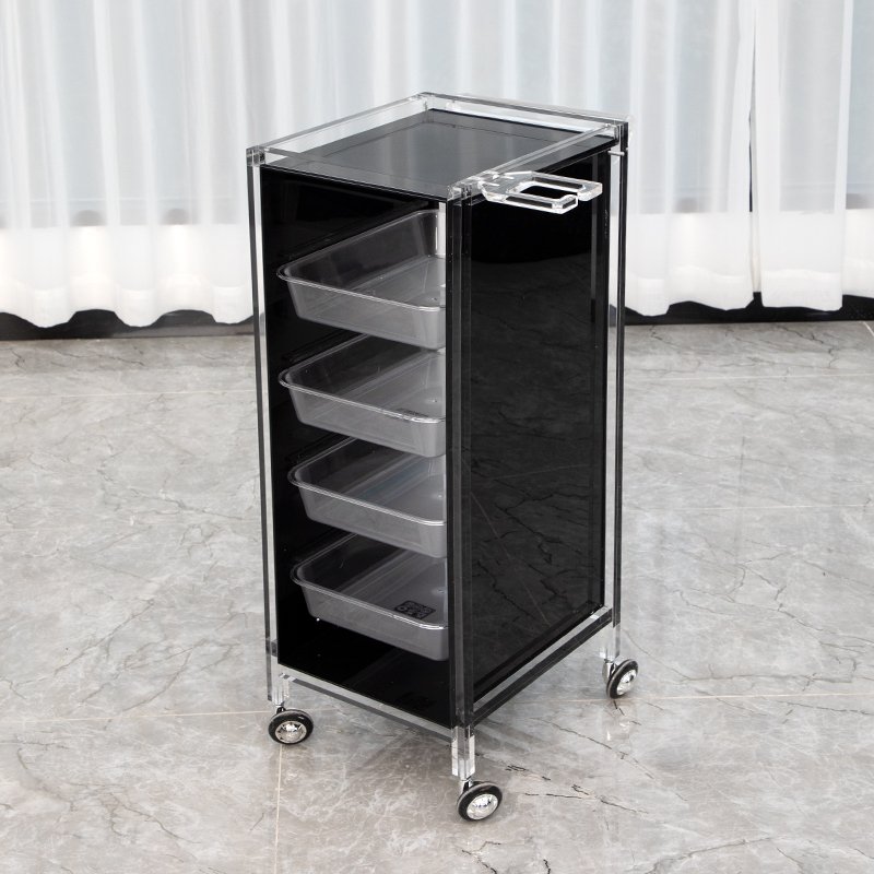 Bojue Hair Salon Tool Cart Multifunctional Tool Cabinet Beauty Barber Shop Hair Stylist Salon Trolley