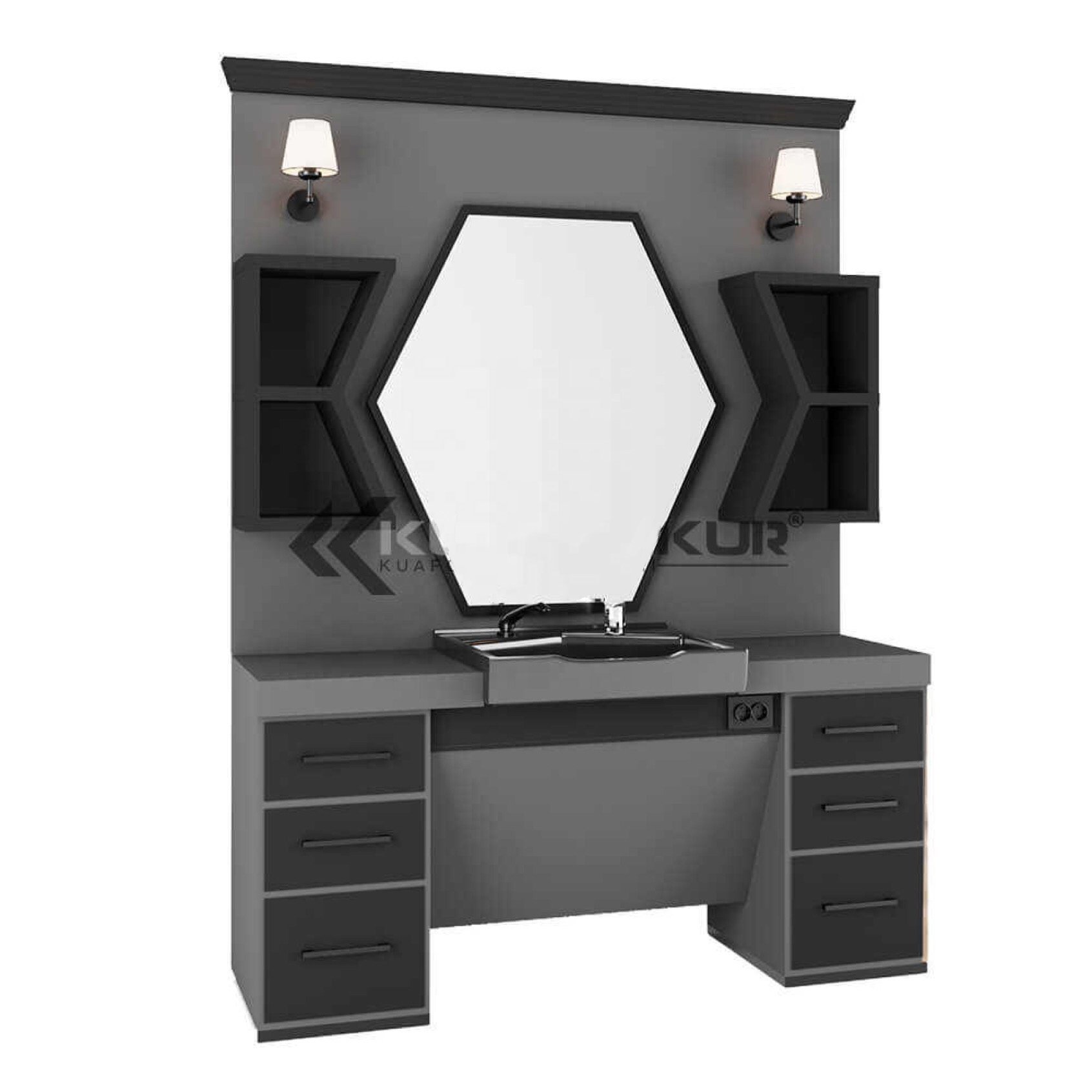 newest barber station with mirror black barber shop stations wood barber styling station