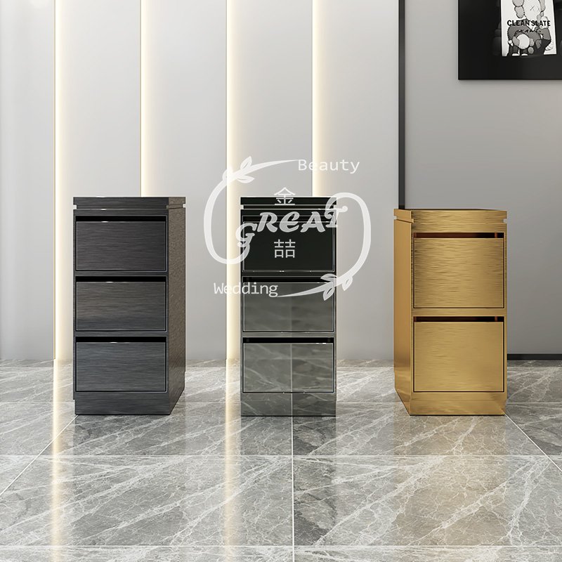 Foshan Great Factory Salon Equipment New Design Luxury Modern Tools Storage Cabinet For Barber Shop