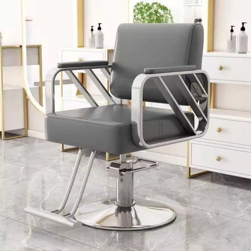 High Quality Height Adjustable Metal Barber Chair Multi-Function Beauty Salon Hair Chair Workshop Hospital Laundry Use-Hot Sale