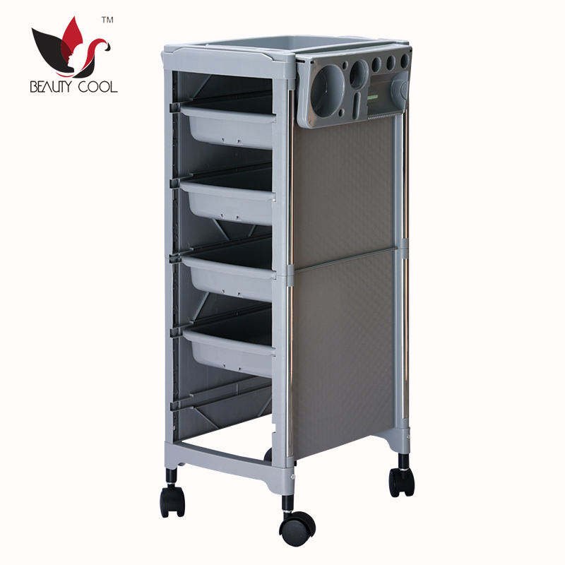 Wholesale new coloring salon furniture beauty hair salon trolley in black Hair Salon Trolley
